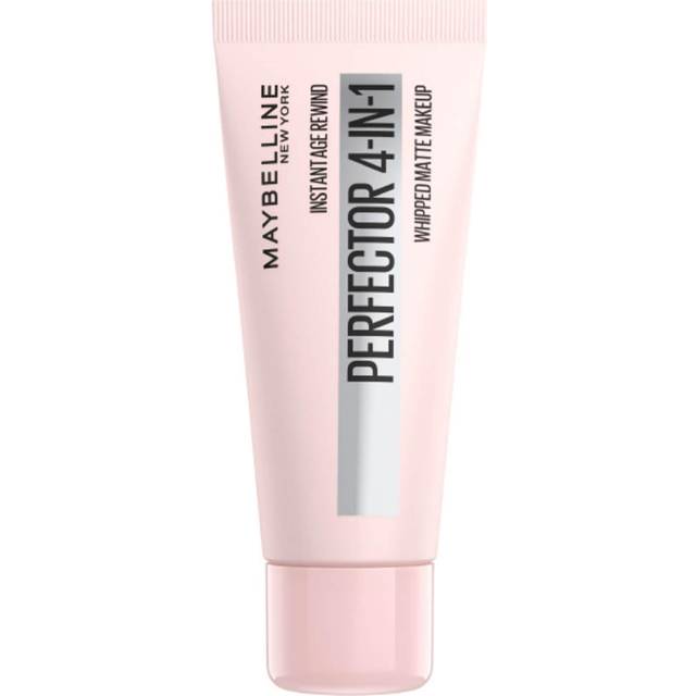 Maybelline New York 4-i-1 makeup med concealer, BB Cream, pulver och primer, för en perfekt hy, foundation med lätt opacitet, omedelbar perfector matta, nr 01 ljus, 30 ml