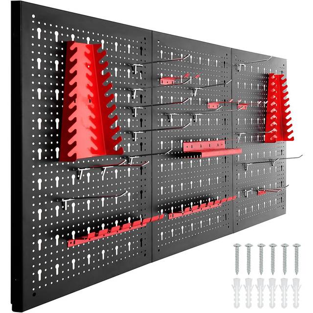 Tectake Tool Pegboard, Black