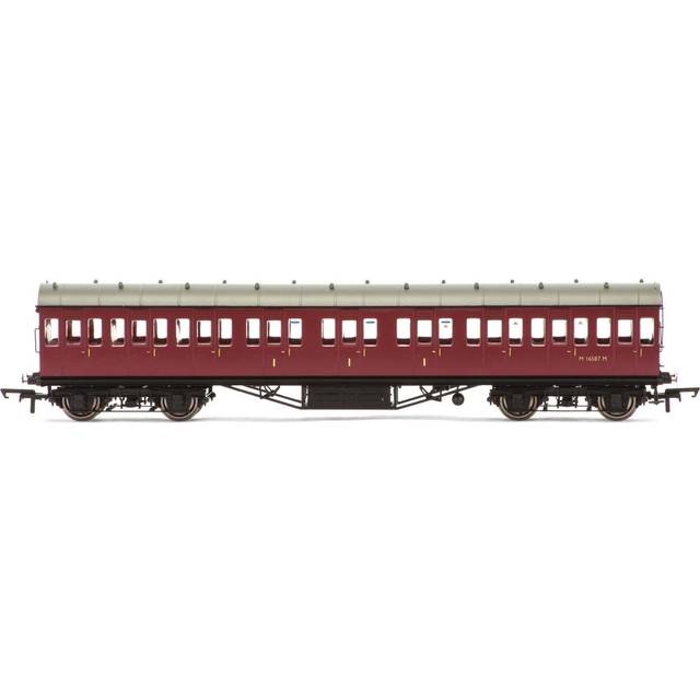 Hornby BR, 57' Stanier Non-Corridor Composite, M16587M - Era 5 OO Gauge - Black
