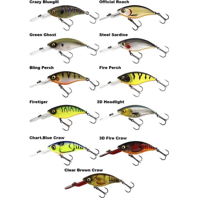 Westin BuzzBite 4 cm Low Floating Chartreuse Blue Craw