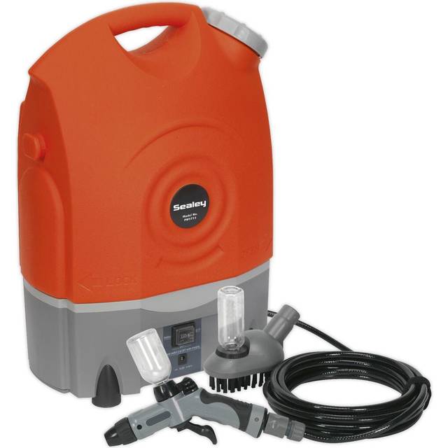 Sealey PW1712 Rechargeable 12 Volt Jet Pressure Washer 17 Litre With Accessories