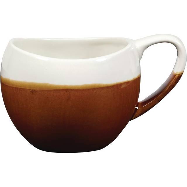 Churchill Monochrome Bulb Cups Cinnamon Brown 300ml (Pack of 6)