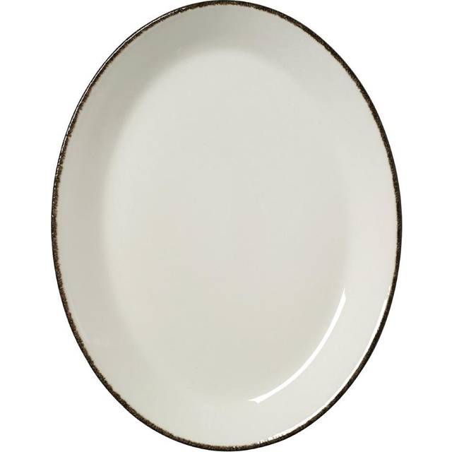 Steelite Brown Dapple Oval Coupe Plates 280mm (Pack of 12)