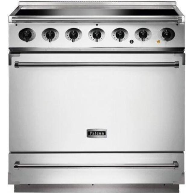 Falcon F900SEIWH-N Range Cooker Induction - White / Nickel
