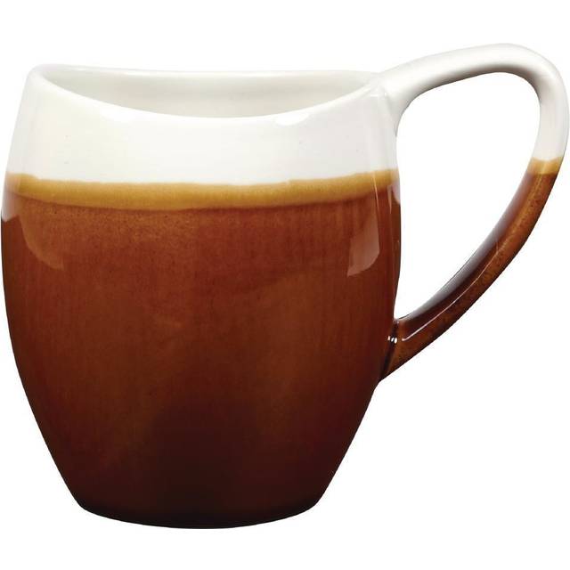 Churchill Monochrome Bulb Mugs Cinnamon Brown 360ml (Pack of 6)