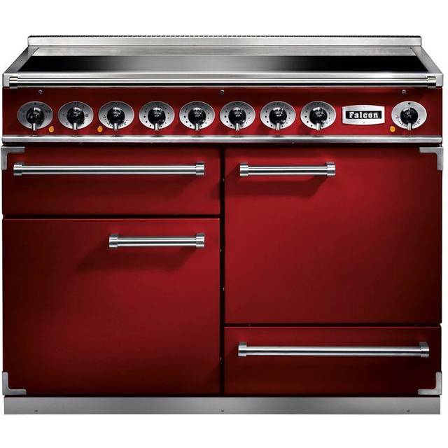Falcon F1092DXEIRD-N-EU Range Cooker Induction - Cherry Red / Nickle