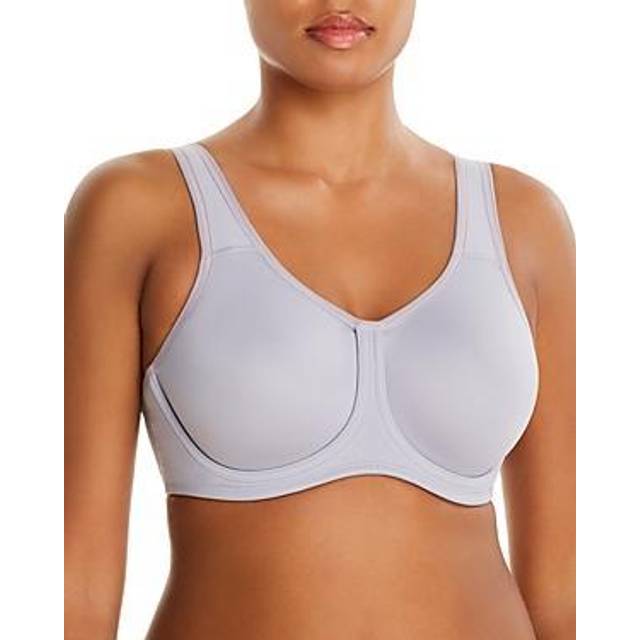 Wacoal womens Full Figure Underwire Sports Bra  Lilace gray With Zephy