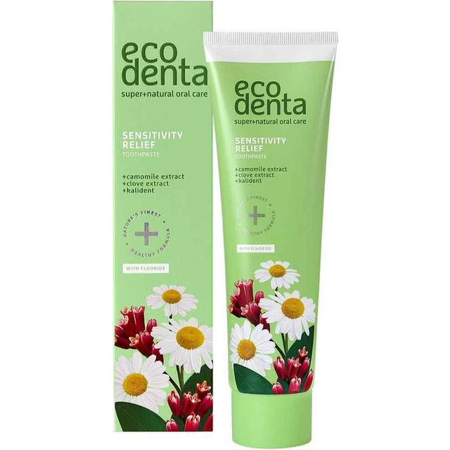 Ecodenta Green Sensitivity Relief Känslig tandkräm med fluor Smak Chamomile/Clove 100 ml