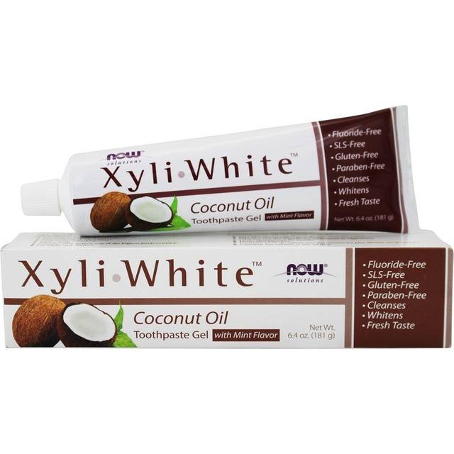 NOW Foods - XyliWhite, Tandkrämsgel med Kokosolja - 181g
