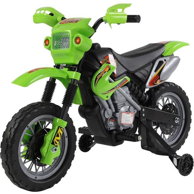 HOMCOM Kids Electric Ride On Motorbike 6V Battery Power - Yellow, Yellow