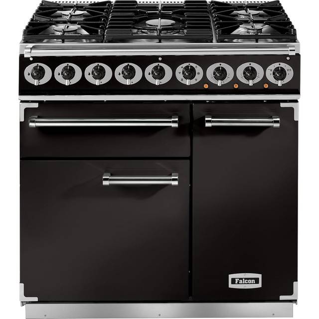 Falcon F900DXDFBL/CM 900 Deluxe Dual Fuel Range Cooker - BLACK