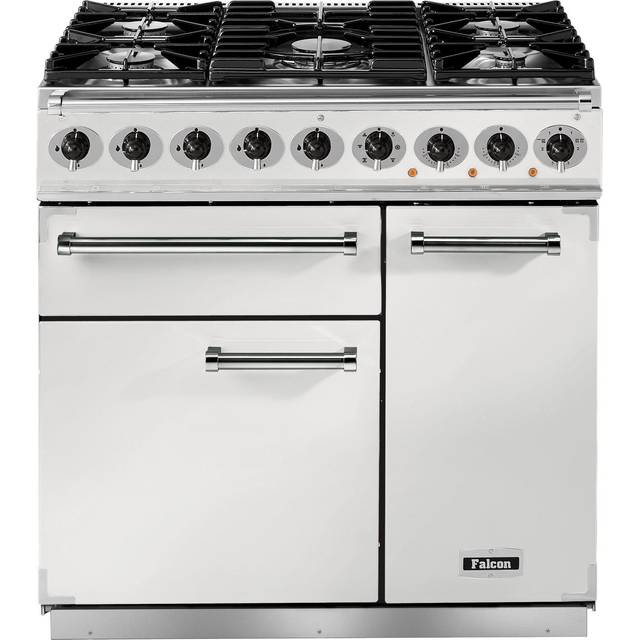 Falcon F900DXDFWH-NM Range cooker Dual Fuel - White / Nickel