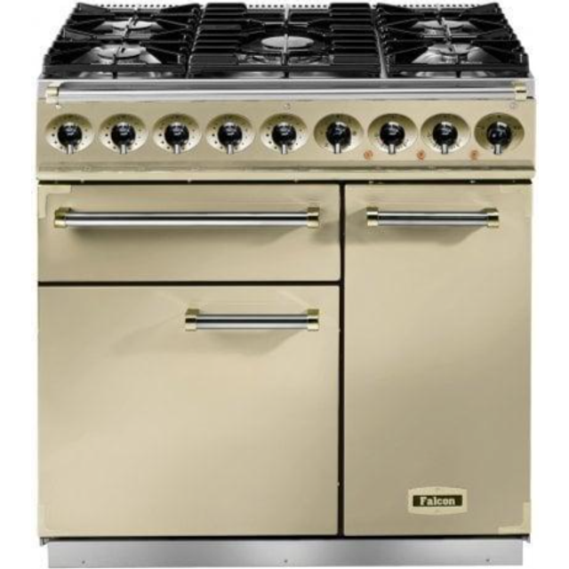 Falcon F900DXDFCR-BM Range cooker Dual Fuel - Cream / Brass