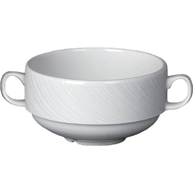 Steelite Spyro White Handled Soup Cup 28.5cl (1 x 36)
