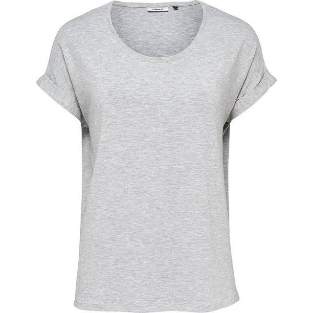 Women's T-shirt Only Moster manches courtes col rond - Gris - XL