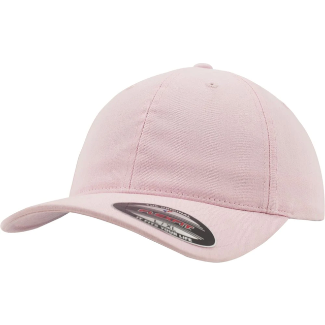 (S/M, Pink) Flexfit Garment Washed Cotton Dad Baseball Cap (Pack of 2)