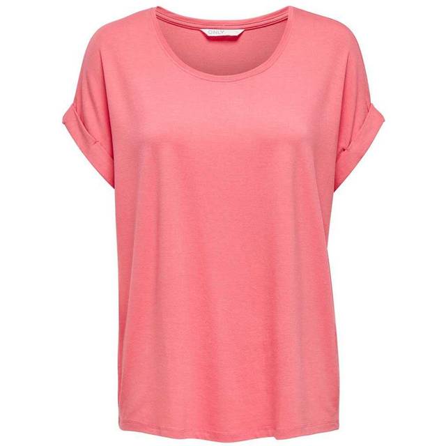 Women's T-shirt Only Moster manches courtes col rond - Rose - S