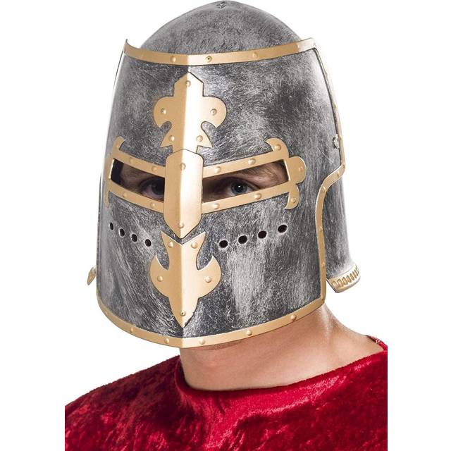 Adult Medieval Crusader Knight Fancy Dress Helmet By Smiffys