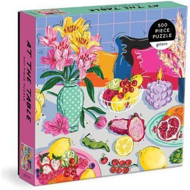 At The Table Illustrated Jigsaw Puzzle Galison 500 Pieces
