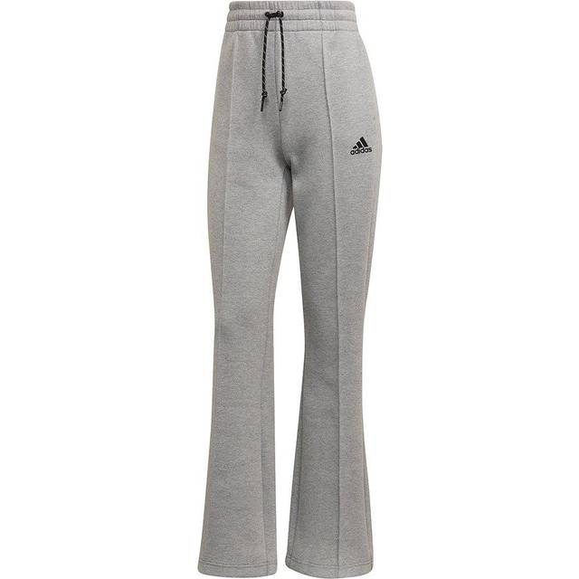 Adidas womens sportswear flared leg pants - grey