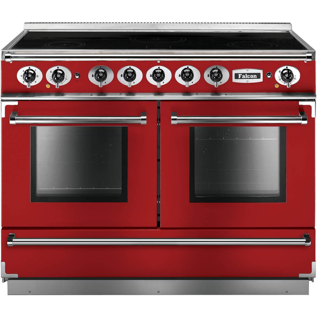 Falcon FCON1092EIRD-N-EU Range Cooker Induction - Cherry Red / Nickle