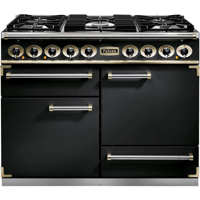 Falcon F1092DXDFBL/CM 1092 Deluxe Dual Fuel Range Cooker - BLACK