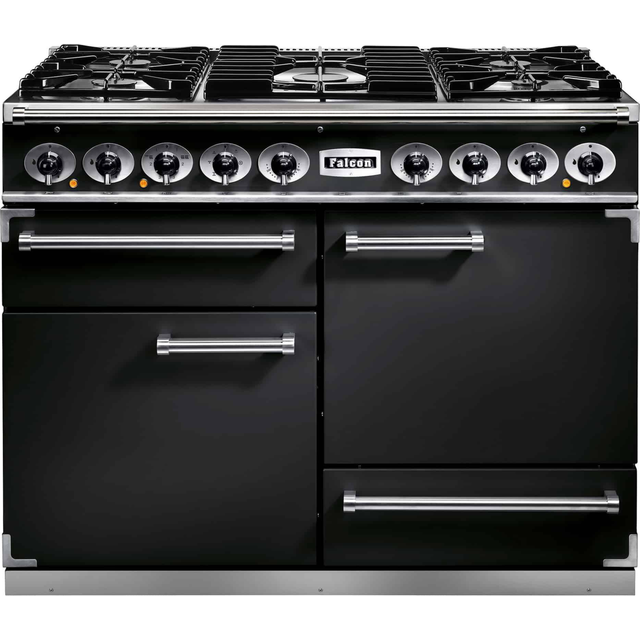 Falcon F1092DXDFBL-CM Range cooker Dual Fuel - Black / Chrome
