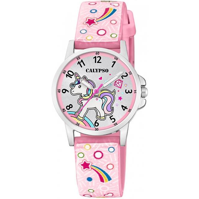 Calypso Unicorn K5776/5 - Flicka - 27 mm - Analogt - Quartz - Mineralglas - Multi coloured/Silver (27 mm)