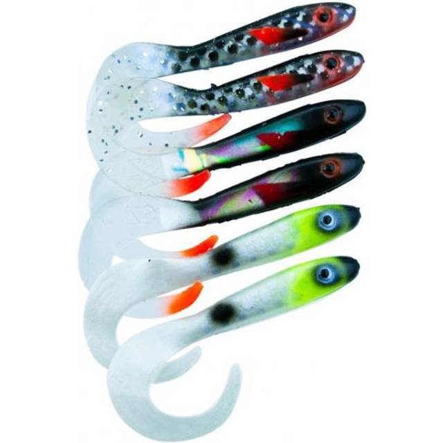 Svartzonker McRubber Tail 11 cm Overcast 6-pack -