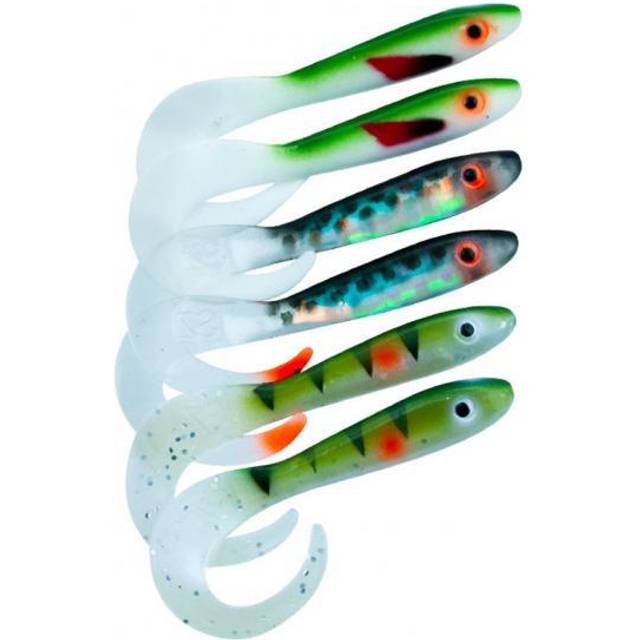 Svartzonker McRubber Tail 11cm Mix (6-pack) - UV