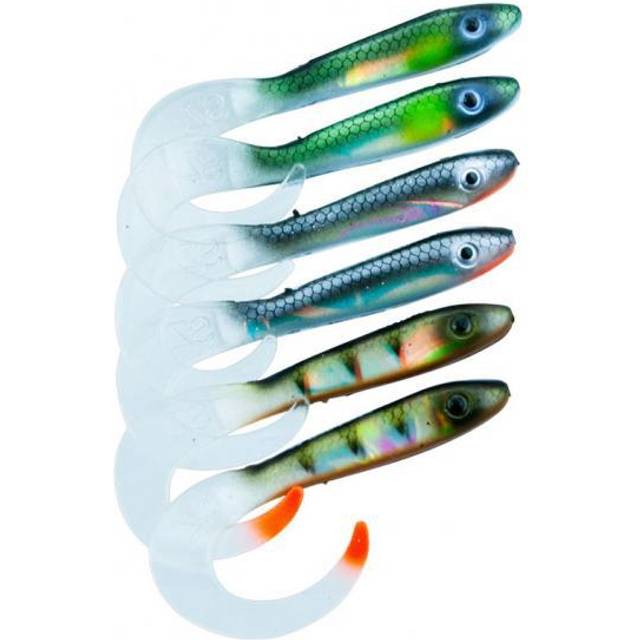 Svartzonker McRubber Tail 11 cm Flash 6-pack -
