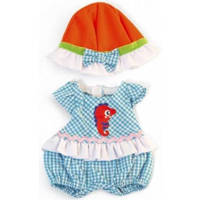 "Miniland Doll Clothes for 11""""  12""""  13"""" Baby Dolls  Checked Romper"