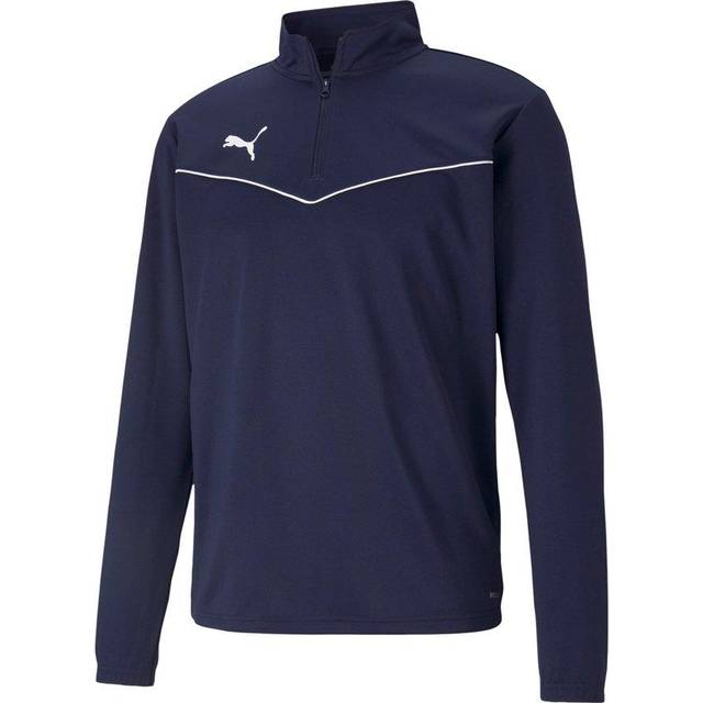 Puma Herren T-Shirt Teamrise 1/4 Zip Top, Peacoatpuma White, XXL, 657394