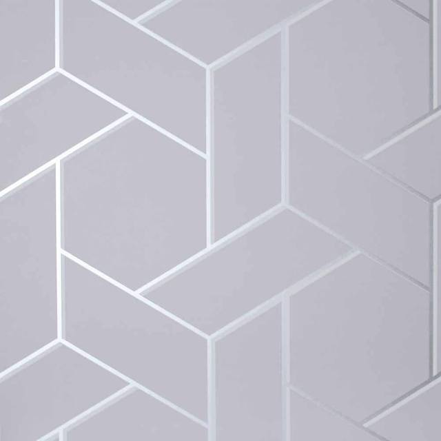 Arthouse parquet geo wallpaper metallic geometric abstract luxury silver 695501