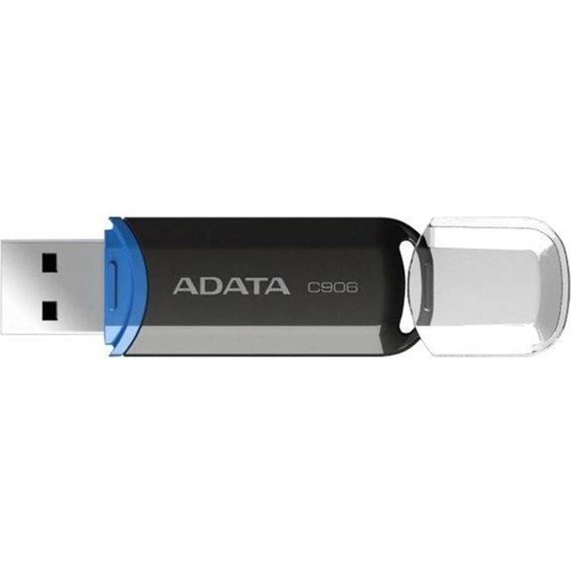 ADATA 64GB C906 USB 2.0 Memory Pen, Compact, Black & Blue