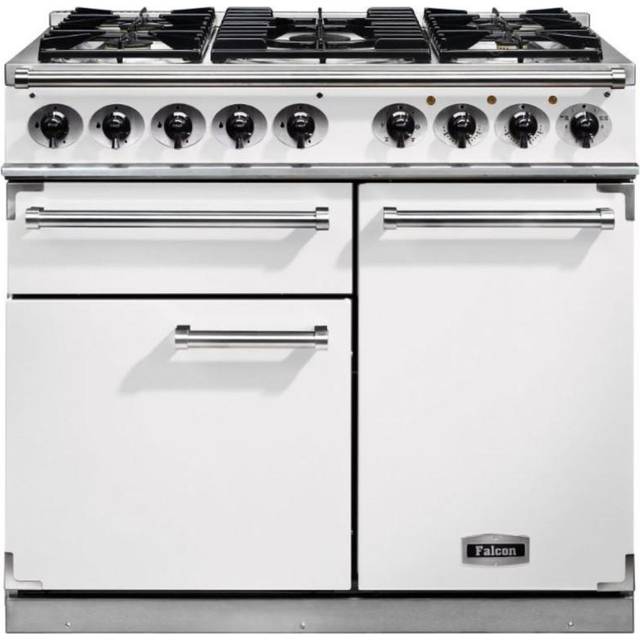 Falcon F1000DXDFWH-NM Range Cooker Dual Fuel - White