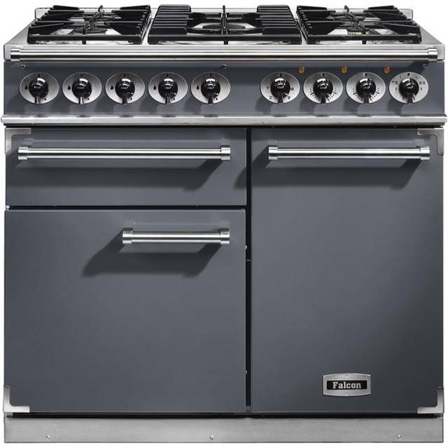 Falcon F1000DXDFSL-NM Range Cooker Dual Fuel - Slate / Nickle