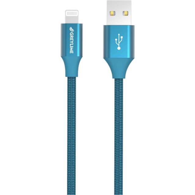 GreyLime USB - lightning kabel, svart, 2 m