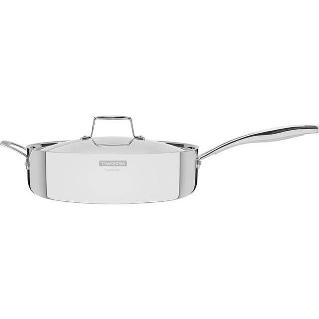 Tramontina Grano 3-PLY Stainless Steel Frying Pan with Lid 30 cm (5.6l) - Silver