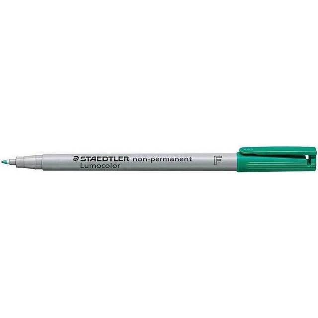 Staedtler 316 Lumocolor Non-permanent Pen 0.6MM Fine Tip - Green (Pack-10) - green