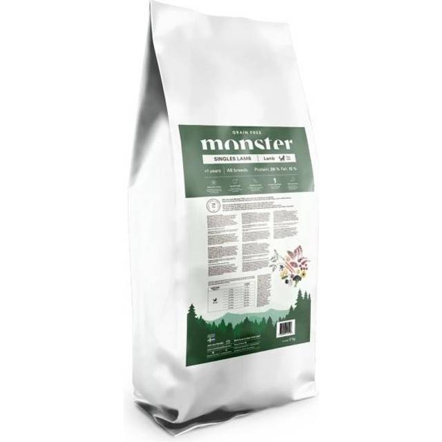 Monster Pet Food Dog Grain Free Singles Lamb All Breed 17 kg