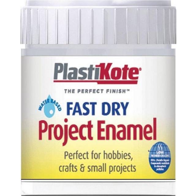 Plastikote - Fast Dry Enamel Paint B30 Bottle Silver Aluminium 59ml