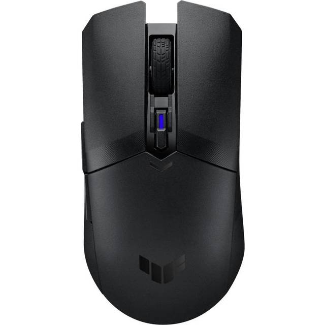 ASUS TUF Gaming M4 Wireless Gaming Mouse, dual wireless modes - Bluetooth/RF 2.4 GHz, 12,000 DPI Optical Sensor, 6 Programmable Buttons, PBT top cover with ASUS Antibacterial Guard, Black