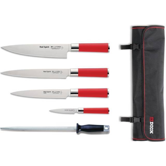 Dick Red Spirit 5 Piece Knife Set with Wallet