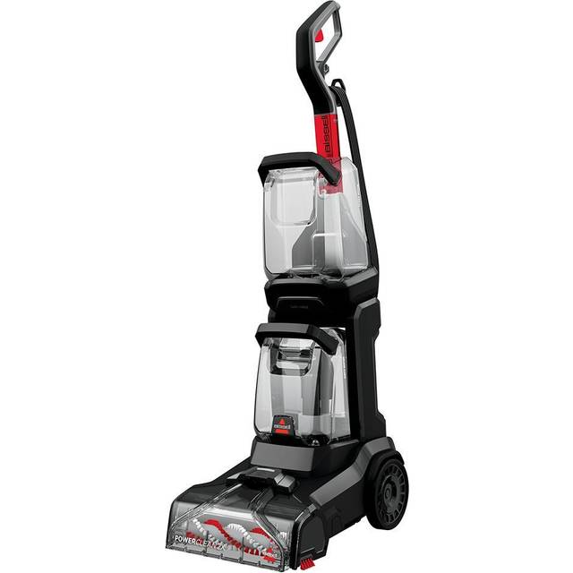 Bissell powerclean 2x 3112e upright carpet cleaner - grey & red