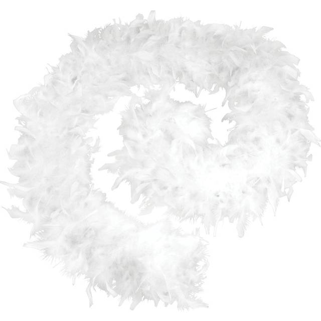 Bristol Novelty Adults Budget Feather Boa - White - one size