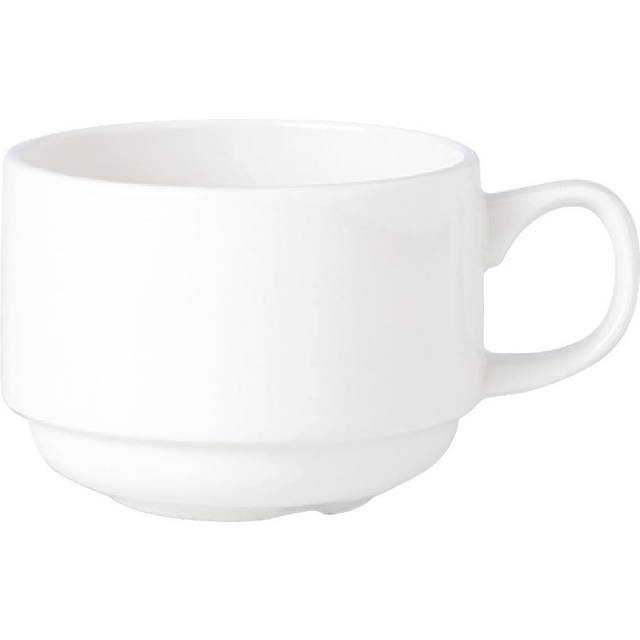 Steelite Simplicity White Slimline Stacking Cup 20cl (1 x 36)