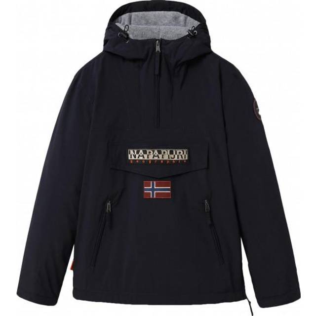 Napapijri, Winter Jackets, male, Blue, S, Blue Jacket with Fleece Lining