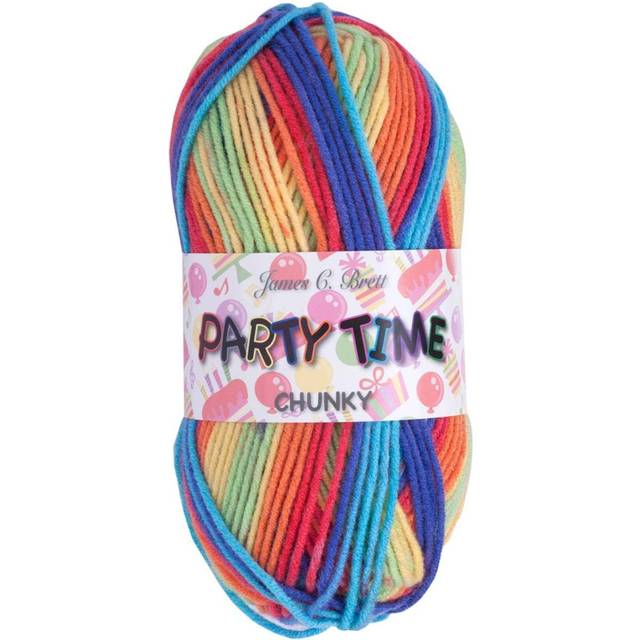 (PT3) James Brett Party Time Chunky Acrylic Knitting Yarn 100g