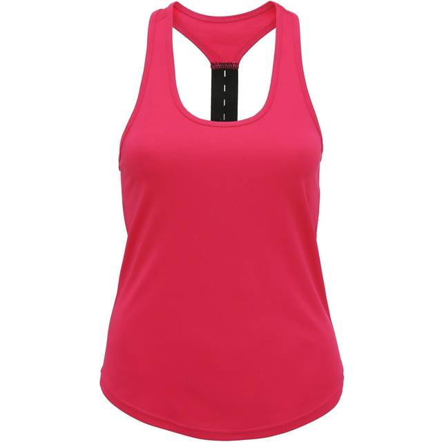 (S, Hot Pink) Tri Dri Womens/Ladies Performance Strap Back Vest